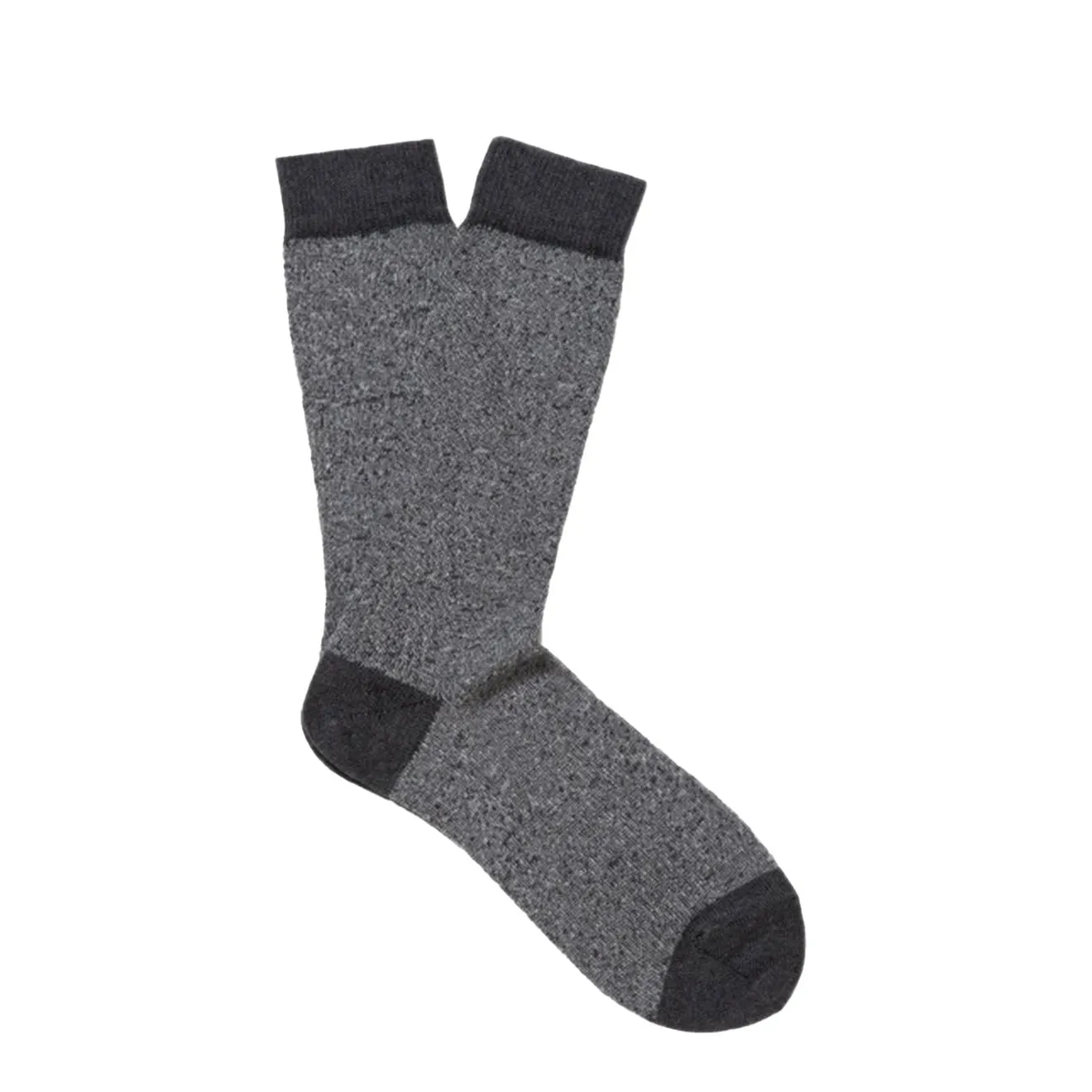 Sunspel Organic Cotton Socks Grey Marl Twist