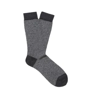 Sunspel Organic Cotton Socks Grey Marl Twist
