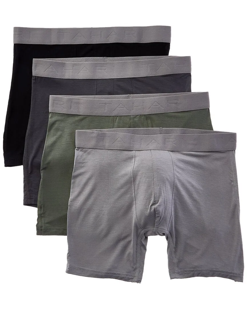 Tahari 4pk Modern Fit Luxe Micro Ultra Soft Boxer Brief