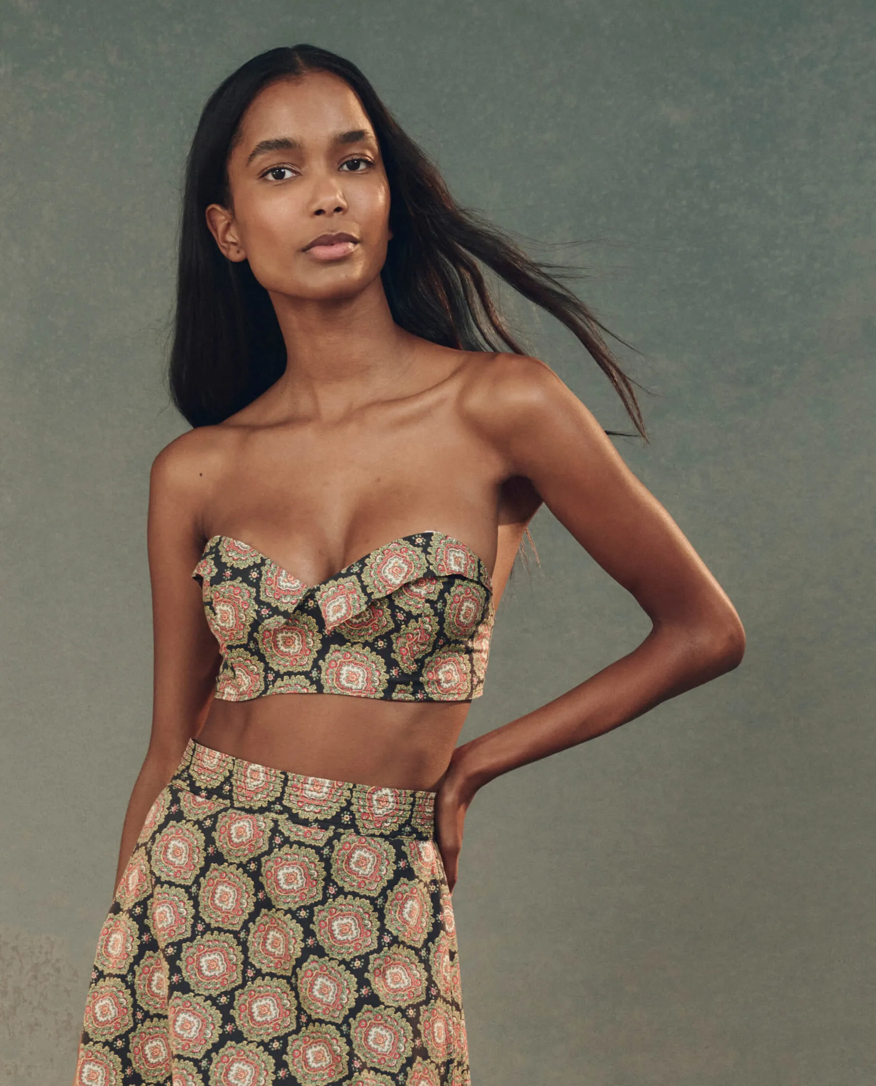 The Bustier Top. -- Heirloom Paisley The Great