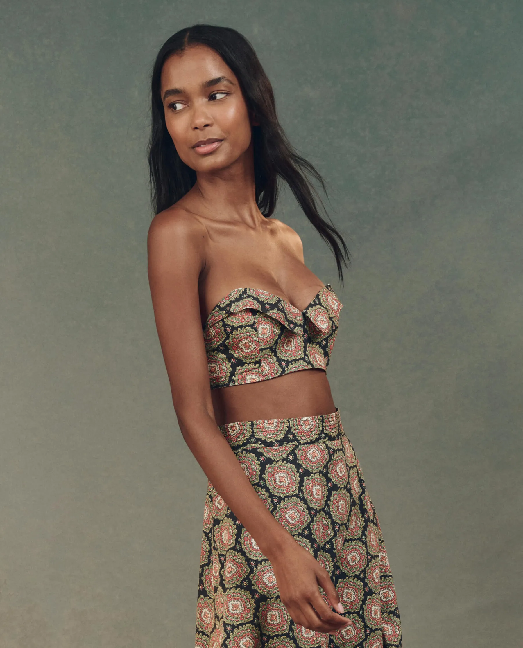 The Bustier Top. -- Heirloom Paisley The Great