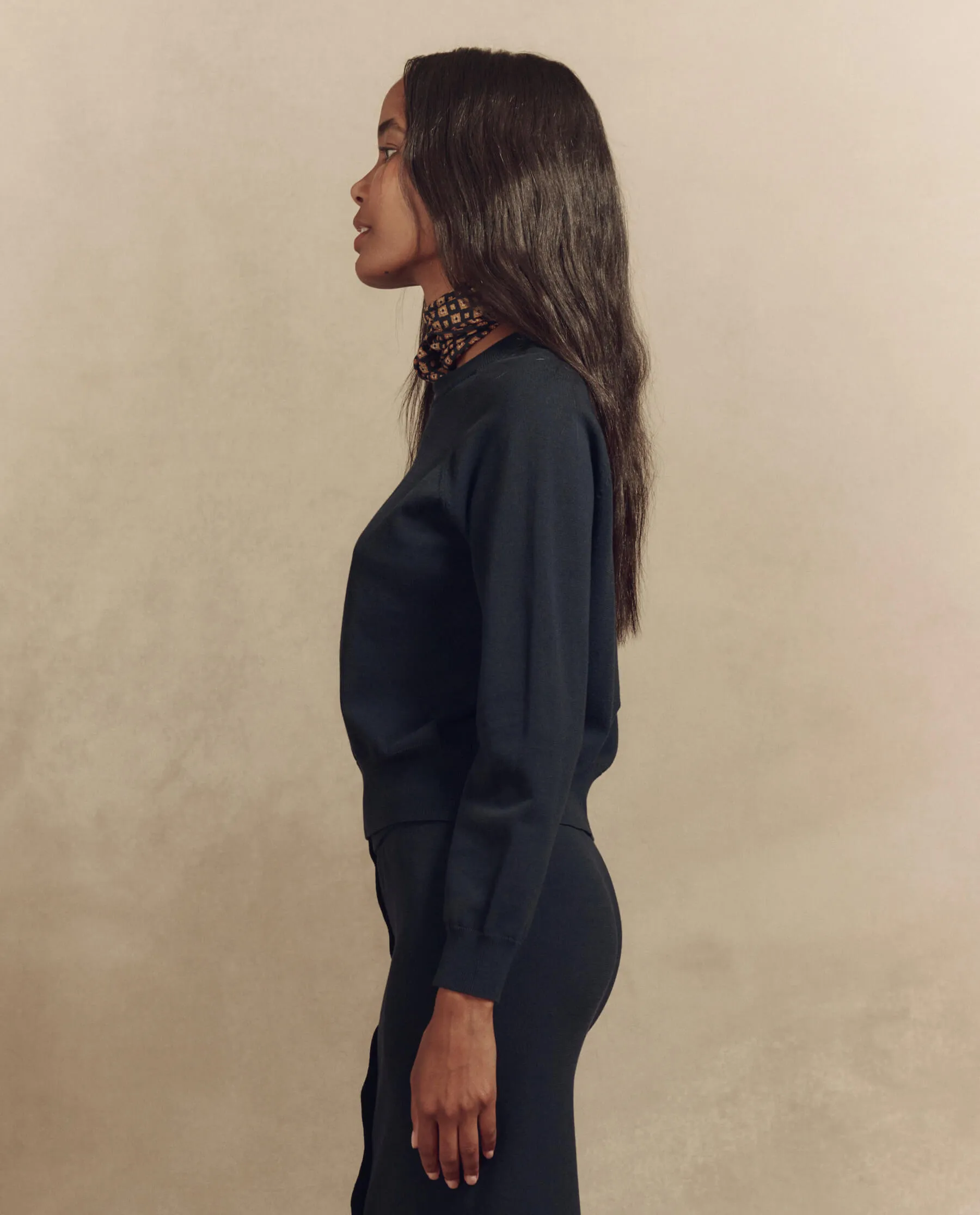 The Crew Neck Sweater. -- Dark Navy The Great