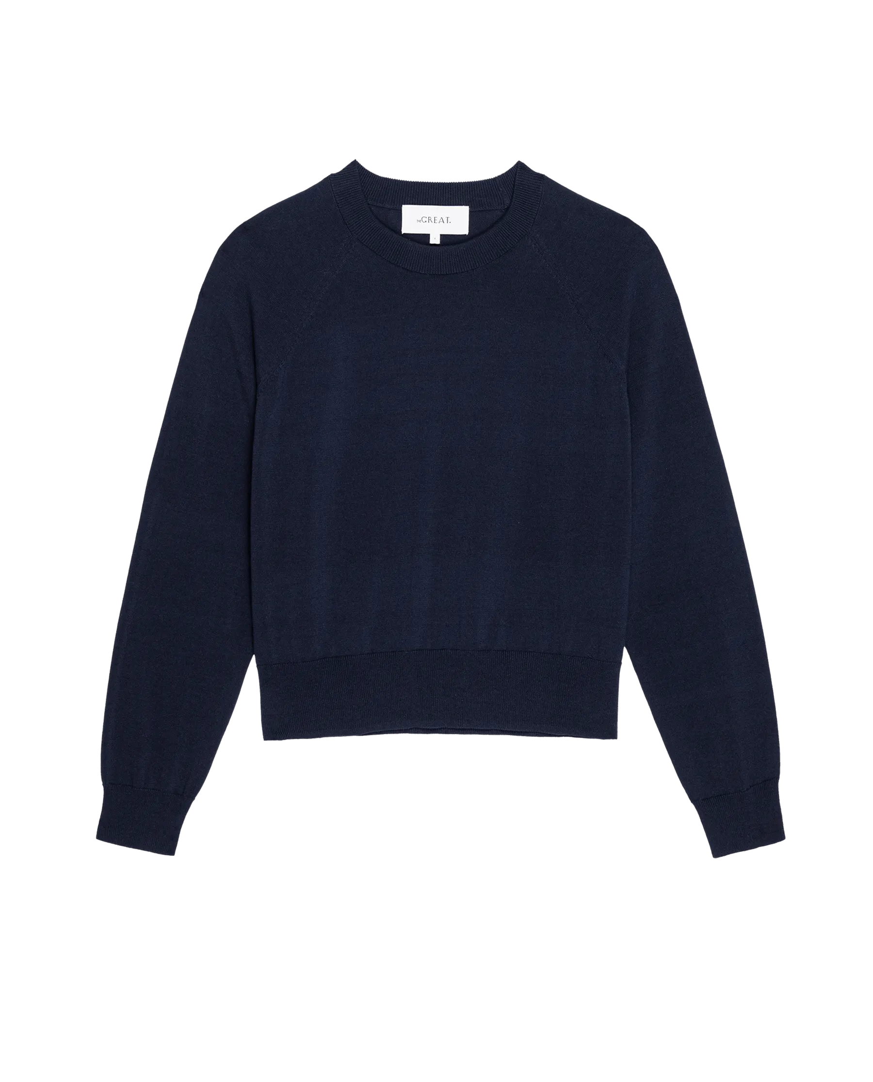 The Crew Neck Sweater. -- Dark Navy The Great