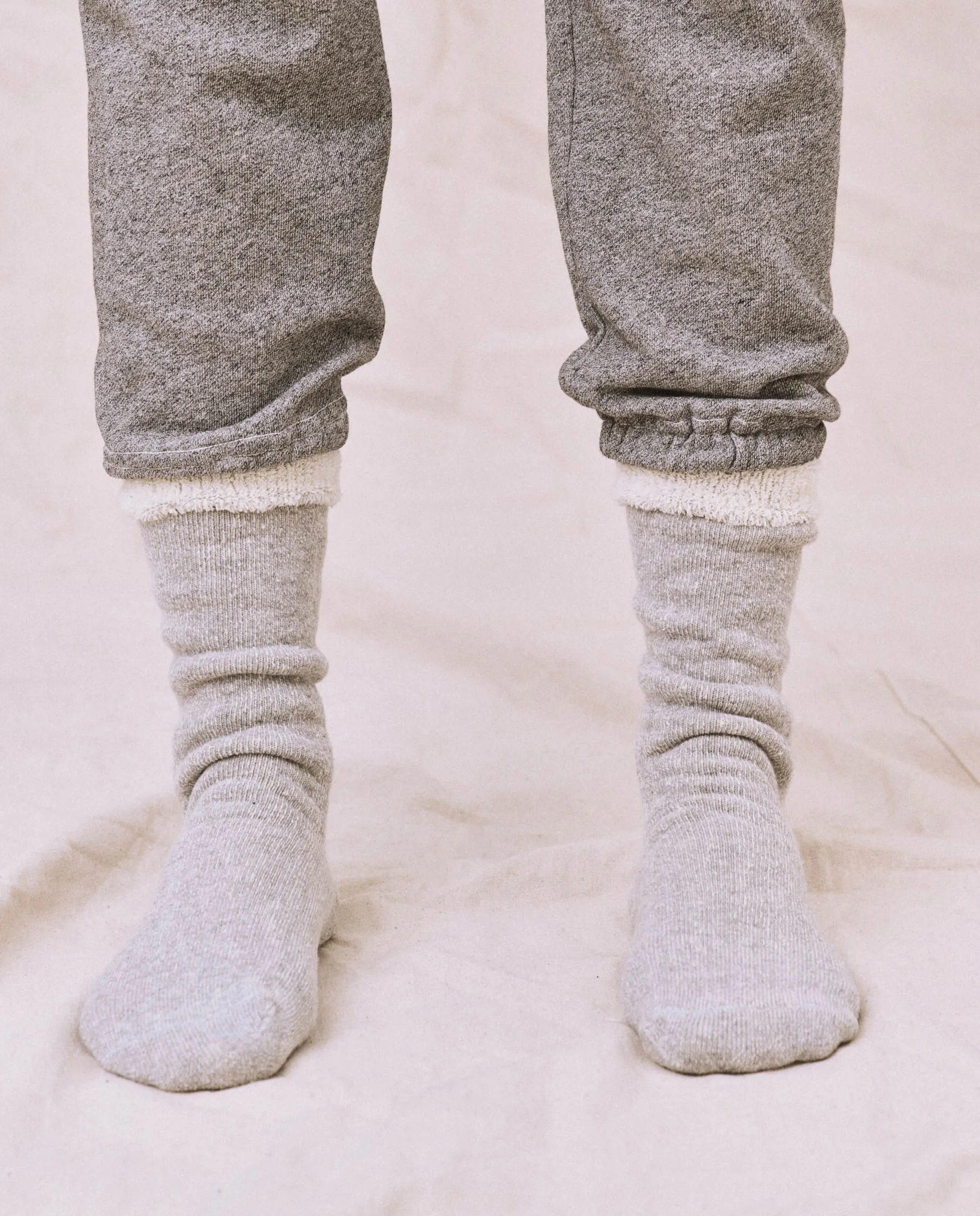 The Sweatshirt Sock. -- Heather Grey The Great