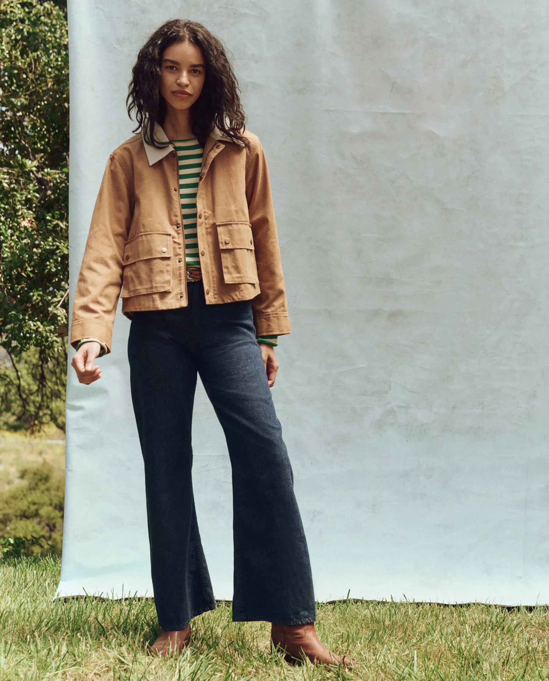The Waxed Swingy Jacket. -- Walnut The Great