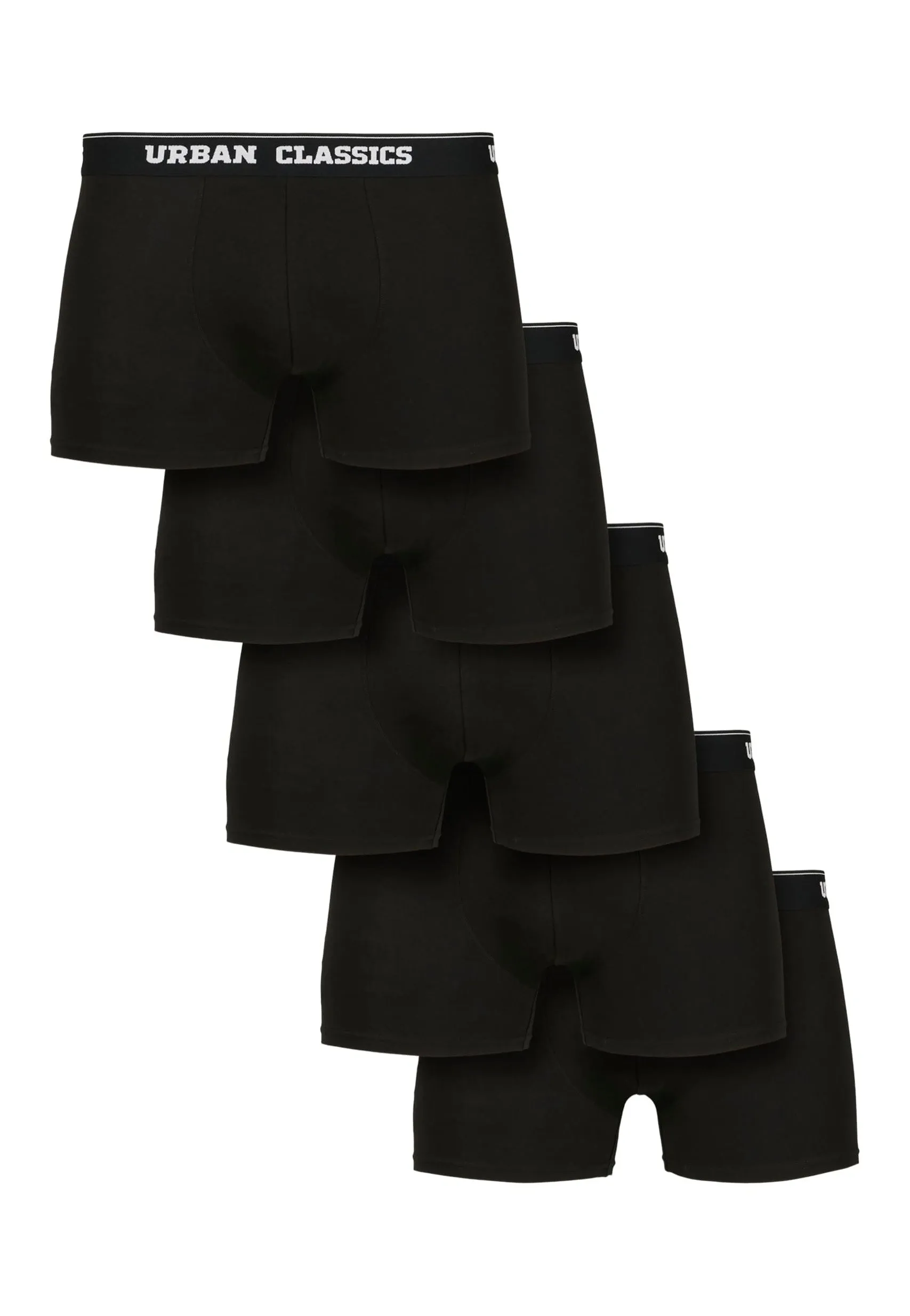 Urban Classics - Organic Pack Of 5 Black - Boxershorts