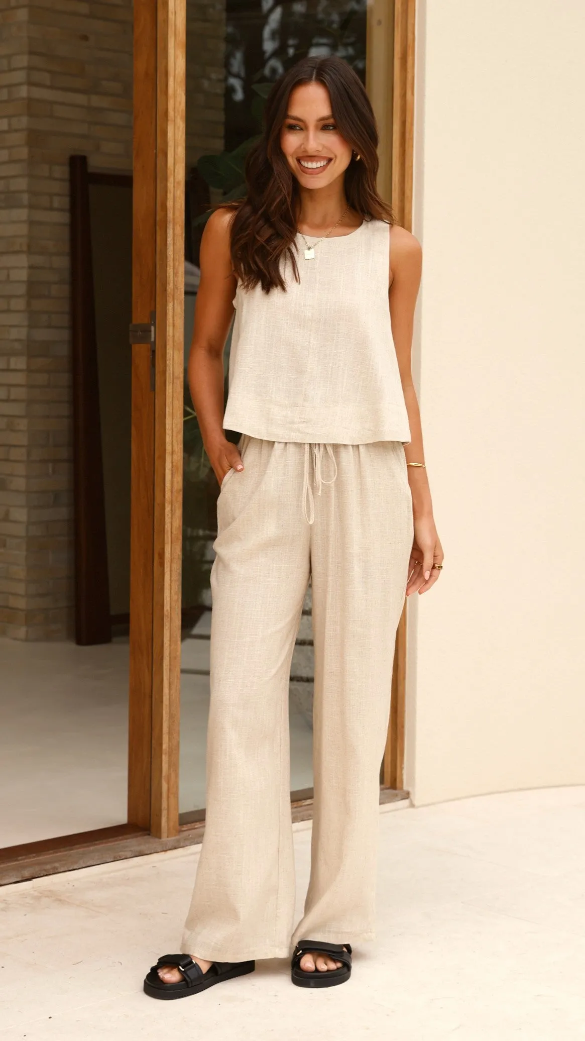 Valene Pants - Natural Billy J