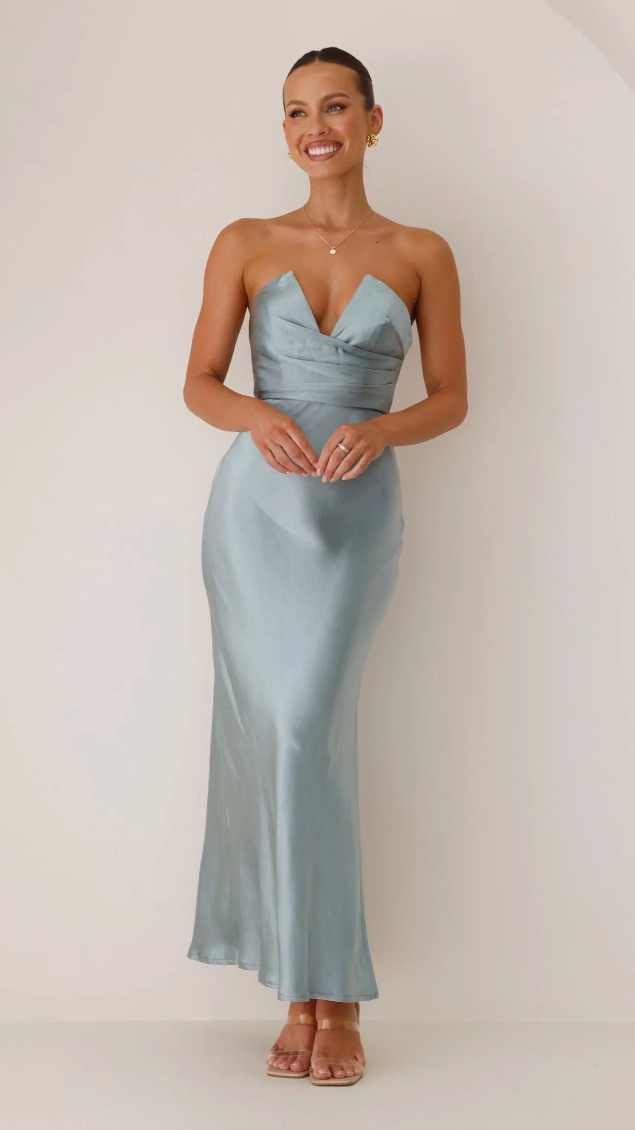 Valerie Maxi Dress - Blue Billy J