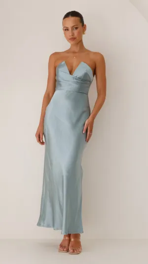 Valerie Maxi Dress - Blue Billy J
