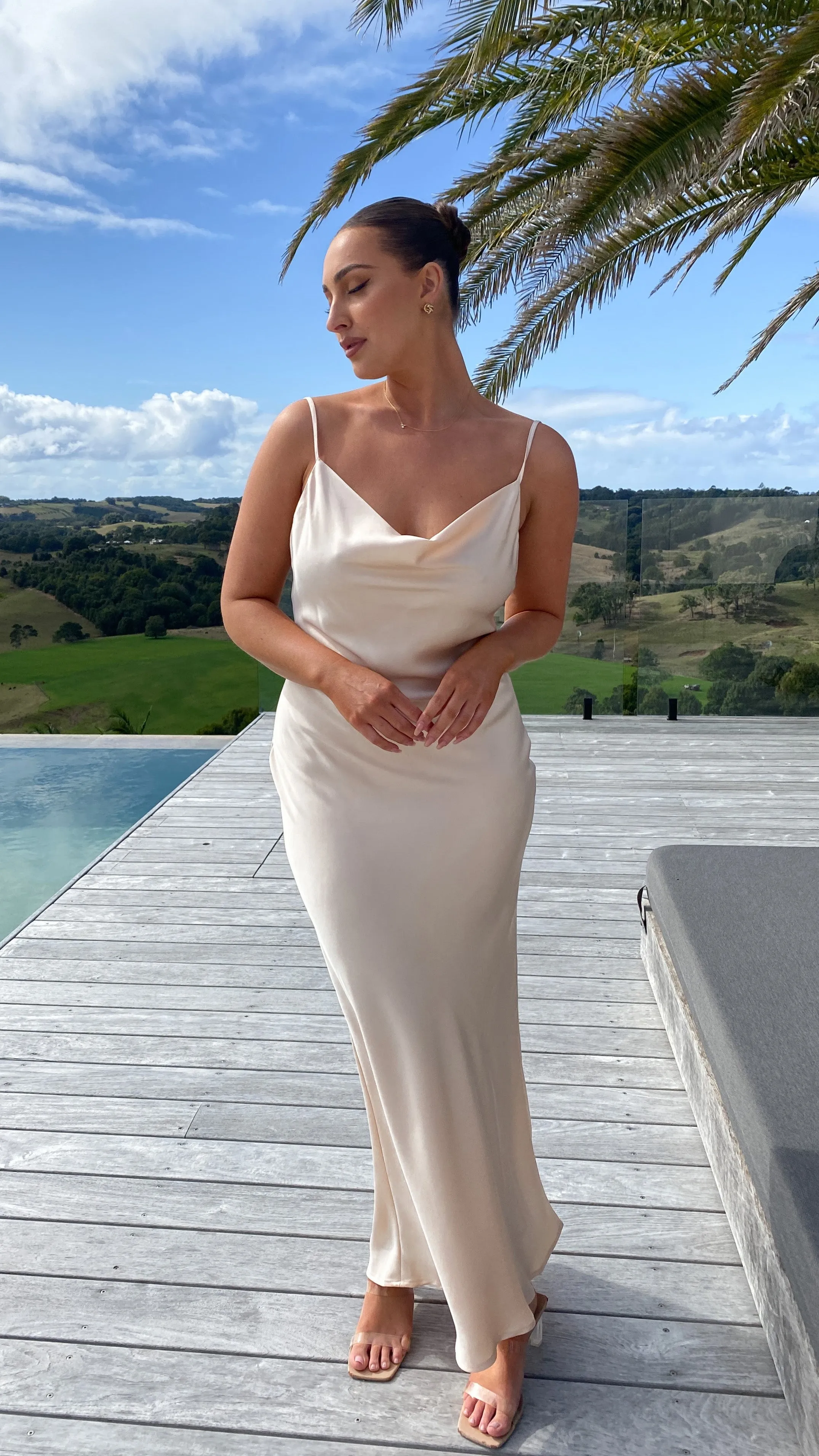 Willow Maxi Dress - Champagne Billy J