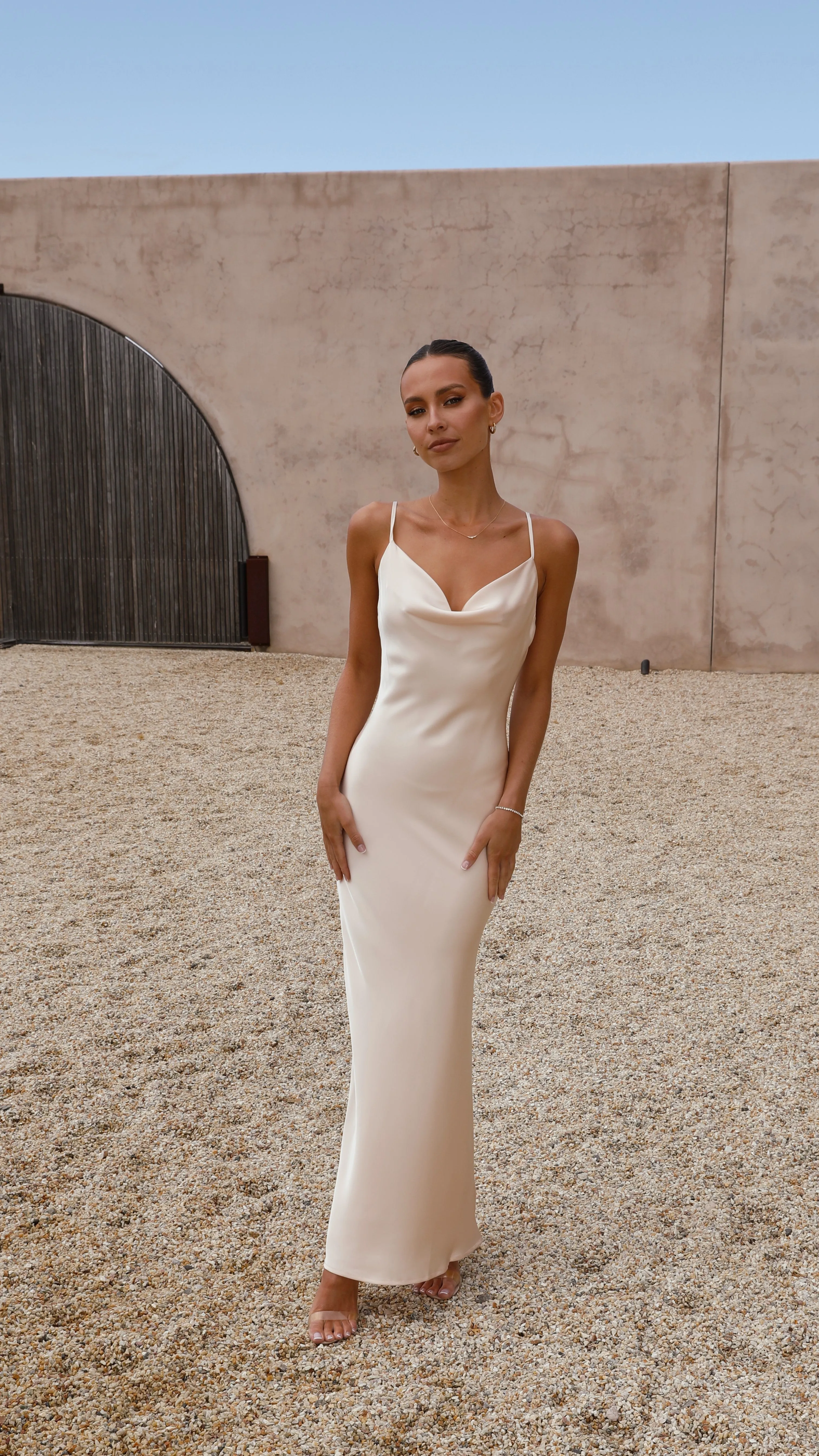 Willow Maxi Dress - Champagne Billy J