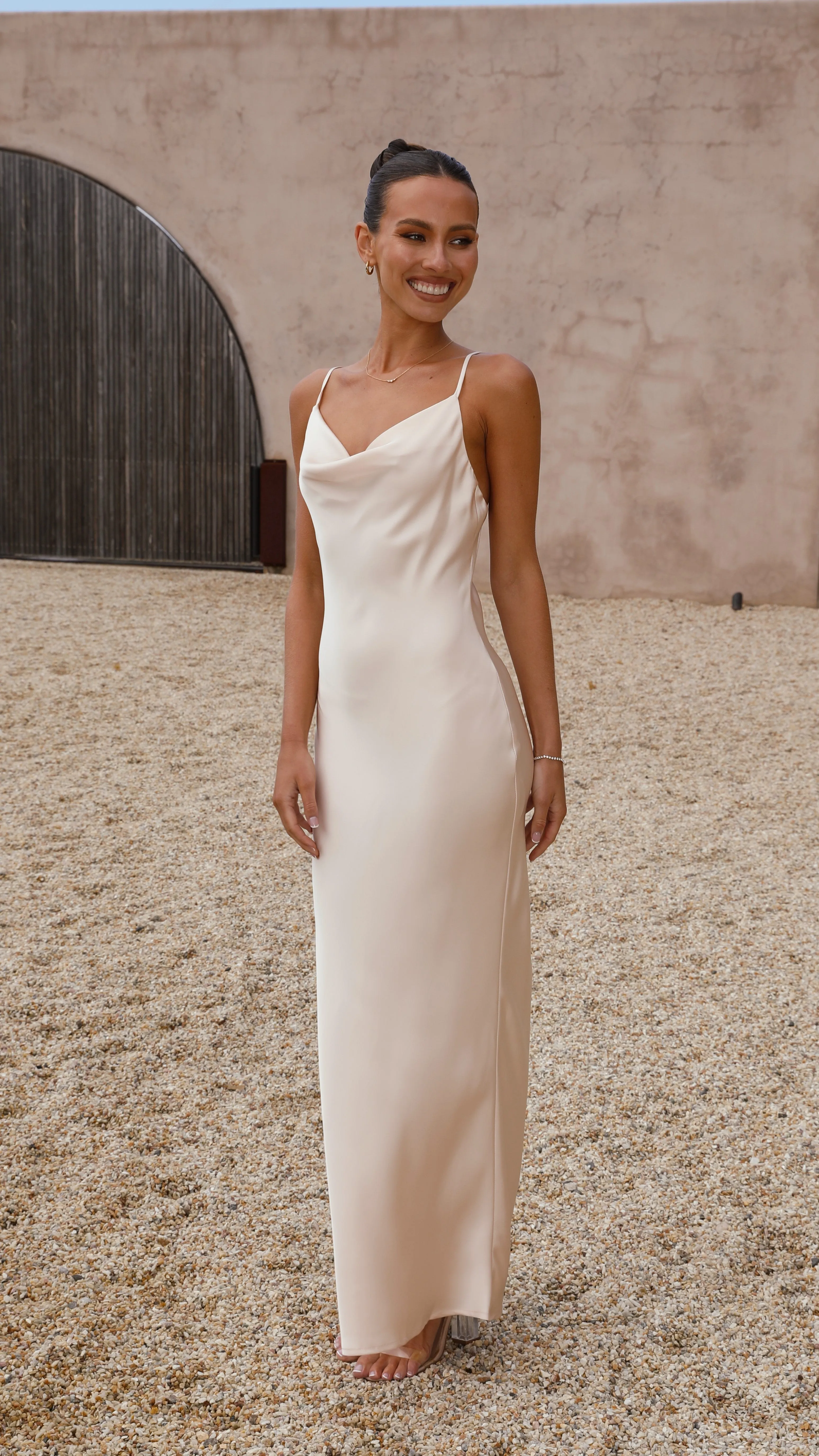Willow Maxi Dress - Champagne Billy J