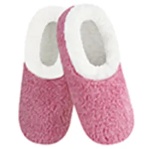 Women's Classic Snoozies Cozy Teddy Sherpa Solid Color Pink