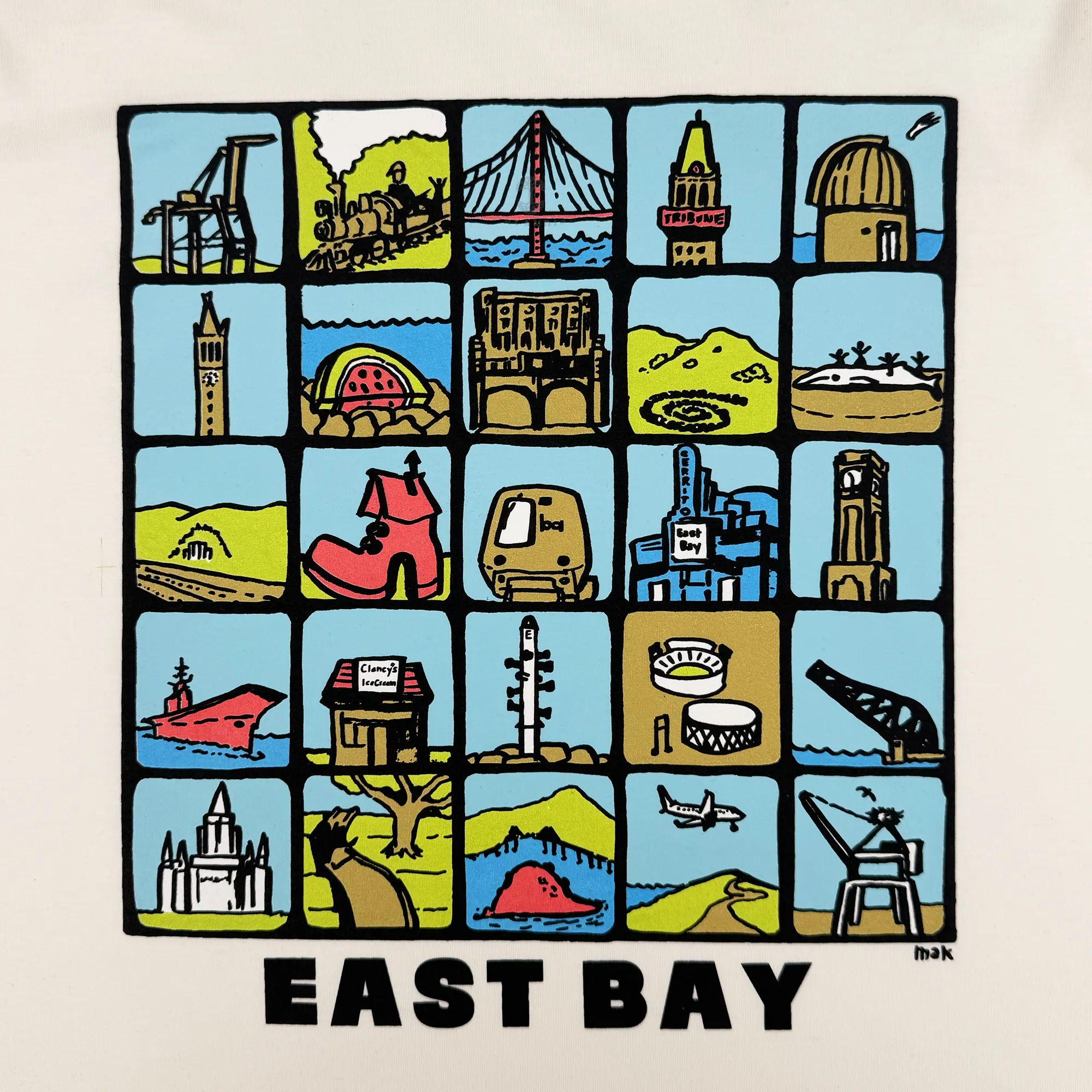 Women's East Bay Landmarks Tee