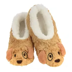 Women's Furry Animals Cozy Snoozies Tan Puppy Dog