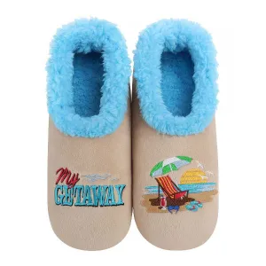 Women's Simply Pairables Cozy Snoozies Beige Blue My Getaway