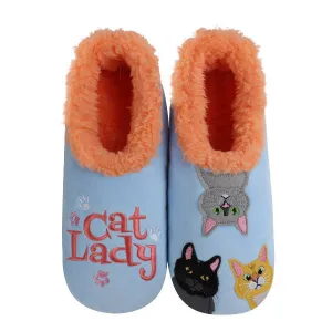 Women's Simply Pairables Cozy Snoozies Blue Cat Lady