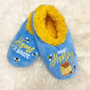 Women's Simply Pairables Cozy Snoozies Blue Home is Where Your Honey Is