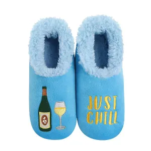 Women's Simply Pairables Cozy Snoozies Blue Wine Just Chill