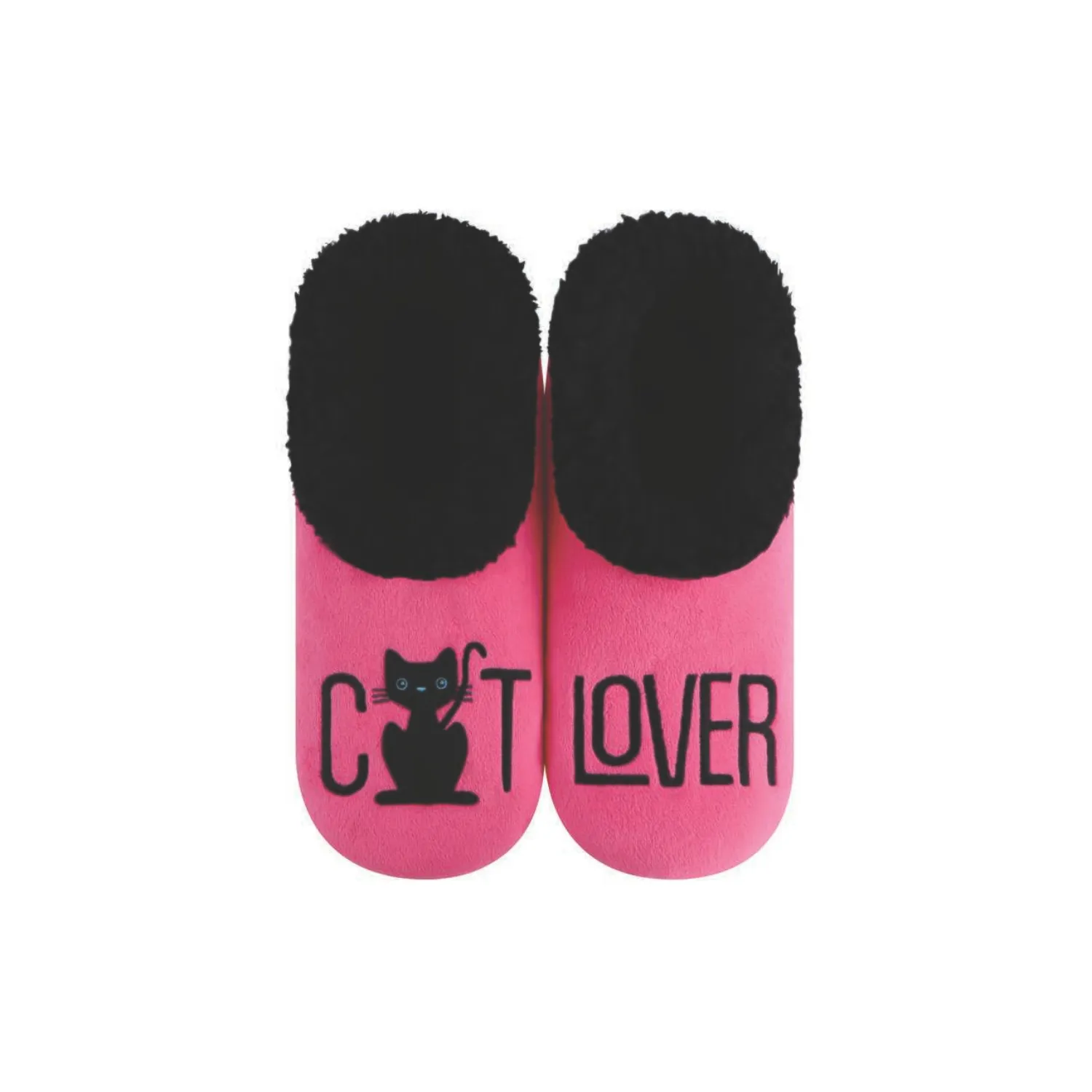 Women's Simply Pairables Cozy Snoozies Hot Pink Cat Lover