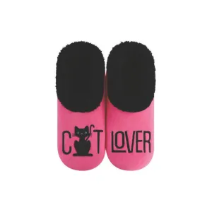 Women's Simply Pairables Cozy Snoozies Hot Pink Cat Lover