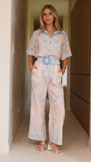 Xander Wide Leg Pants - Blue Billy J