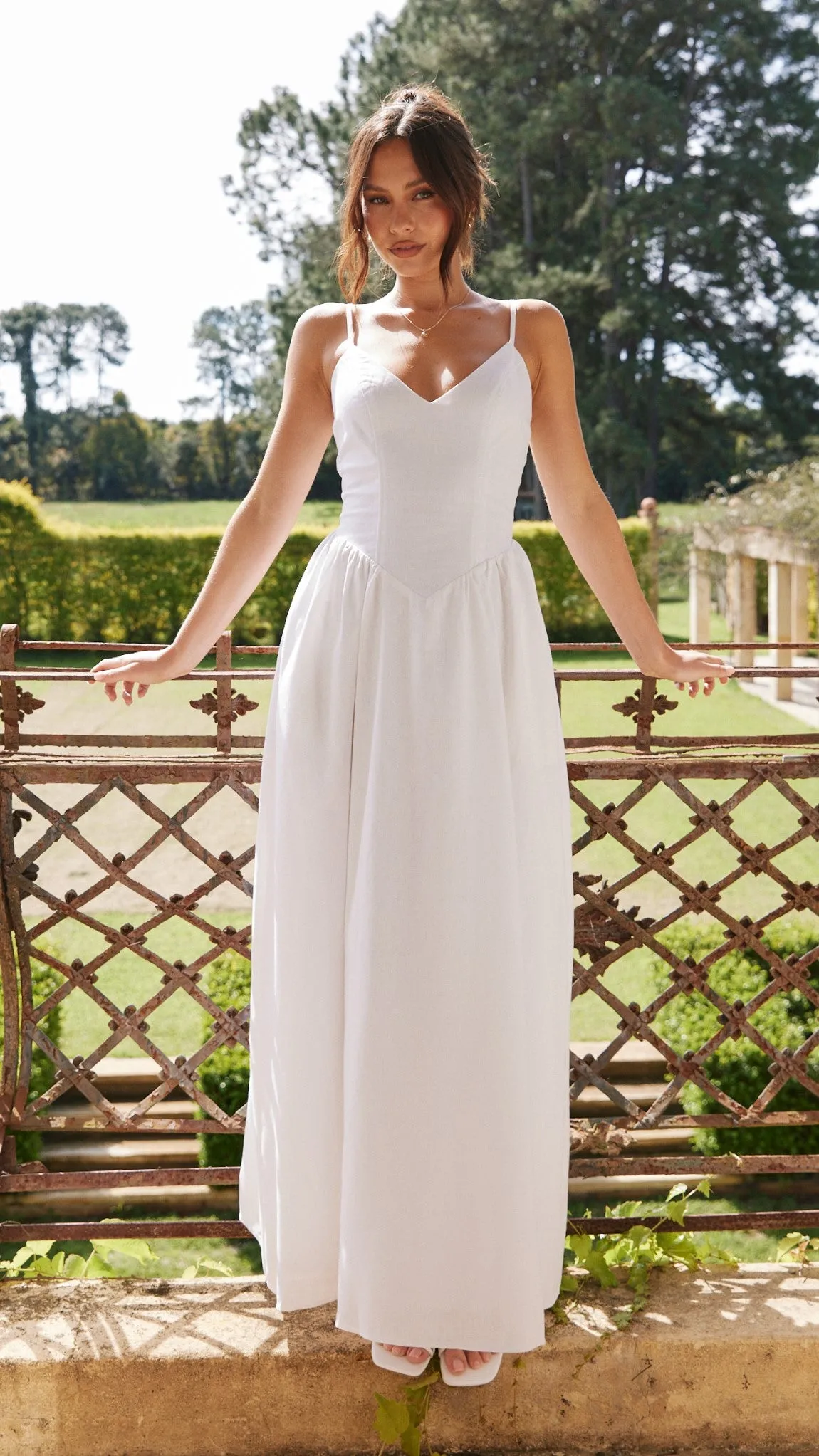 Zephy Maxi Dress - White Billy J