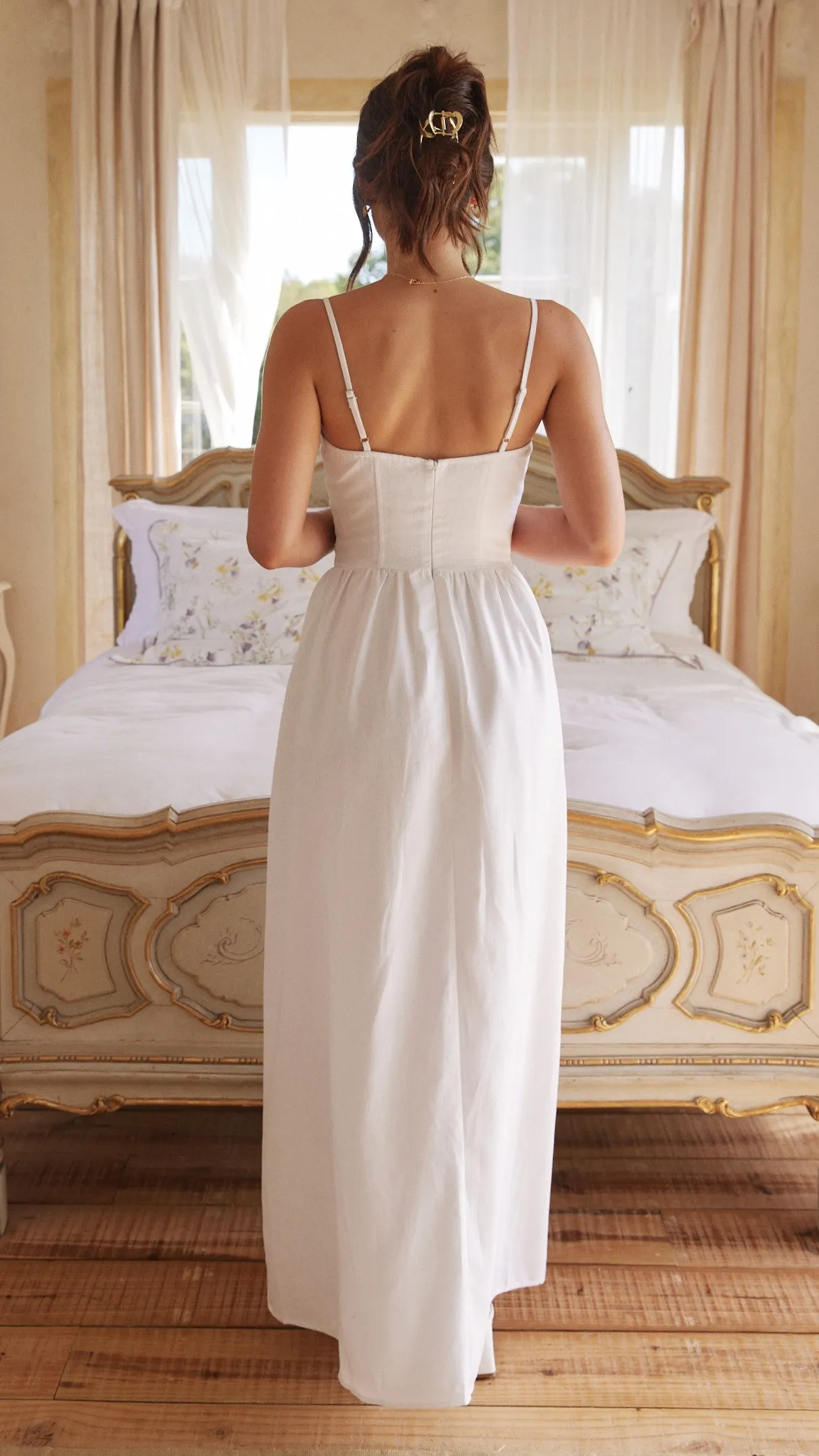 Zephy Maxi Dress - White Billy J