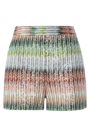 Zig Zag Sequin Shorts